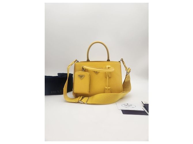 Prada Borsa Micro Tote Galleria Saffiano Multicolore - vista 5