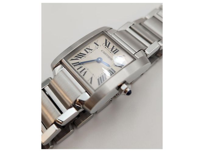 Cartier Tank Française Pequeña Acero - vista 2
