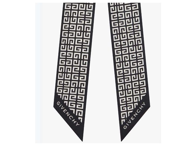 Givenchy Lenço de seda Twilly Branco - vista 3