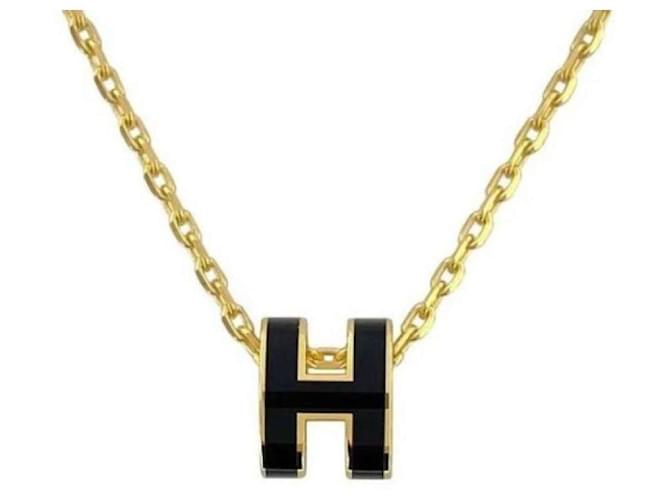 Hermès Pendente Mini Pop Hach Oro Nero - vista 2