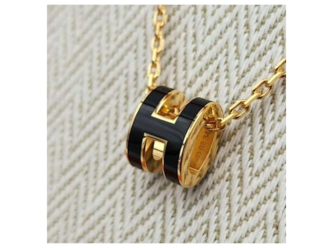 Hermès Pendente Mini Pop Hach Oro Nero - vista 4