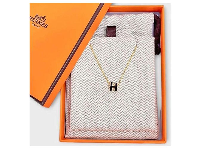 Hermès Pendente Mini Pop Hach Oro Nero - vista 7