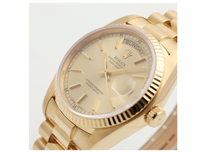 Rolex Orologio da uomo in oro Day-Date D'oro - vista 10