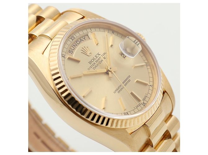 Rolex Orologio da uomo in oro Day-Date D'oro - vista 11