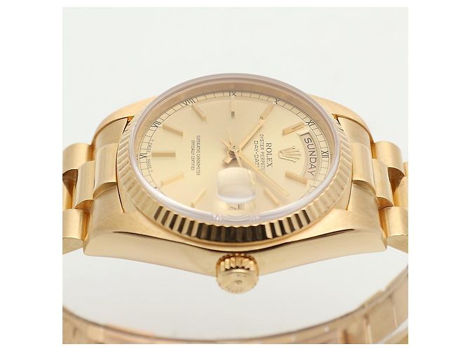 Rolex Orologio da uomo in oro Day-Date D'oro - vista 12
