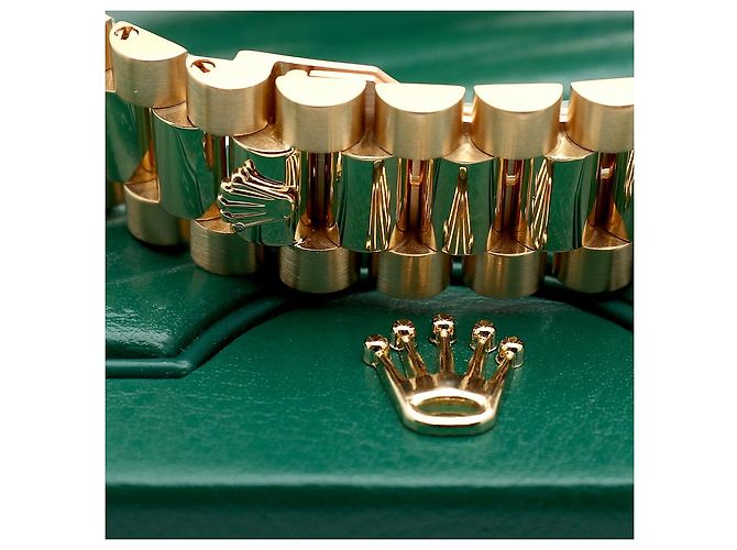 Rolex Orologio in oro da uomo Day-Date con edizione quadrante a binario e indice a barre D'oro - vista 26
