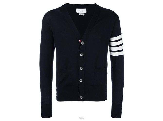 Thom Browne Merinowolle-Cardigan Braun - Ansicht 13