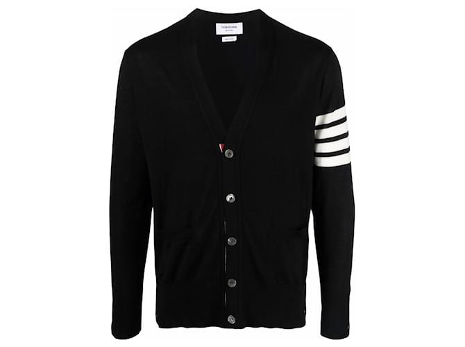 Thom Browne Merinowolle-Cardigan Braun - Ansicht 2