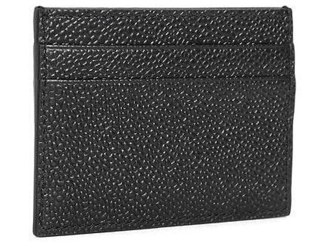 Thom Browne RWB Tab Double Card Holder Black - view 3