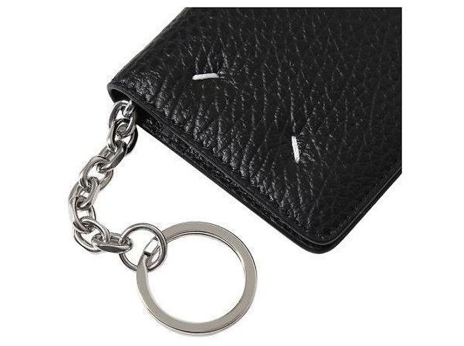 Maison Martin Margiela Stitch Keyring Card Holder Black - view 3