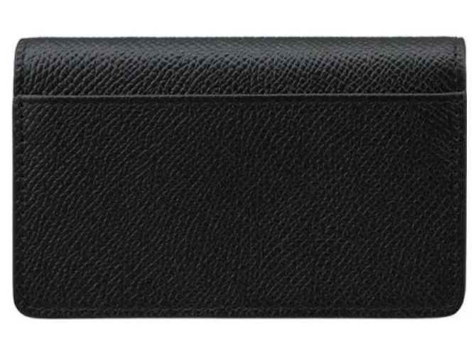 Maison Martin Margiela Porta-cartões dobrado costurado Preto - vista 4