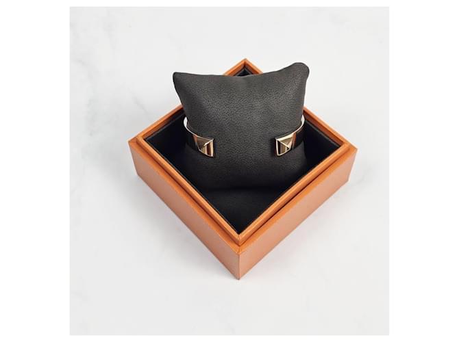 Hermès Bracciale Clou Argento Oro Rosa Bracciale da Donna - vista 12