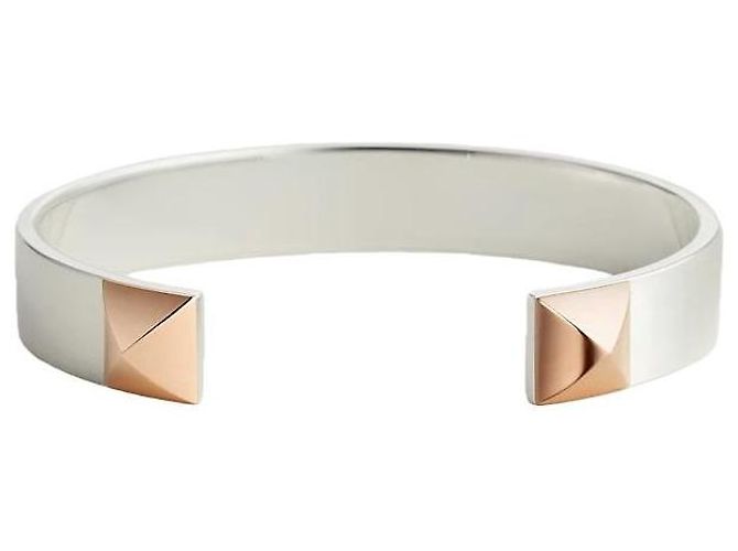 Hermès Bracciale Clou Argento Oro Rosa Bracciale da Donna - vista 2