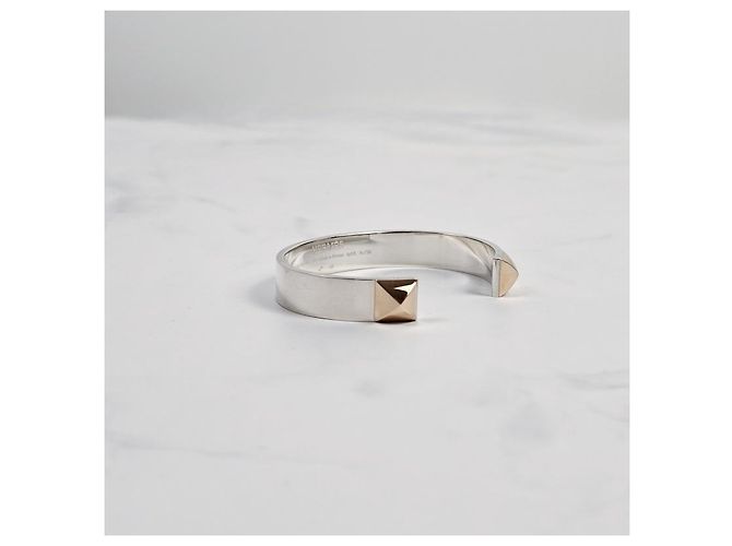 Hermès Bracciale Clou Argento Oro Rosa Bracciale da Donna - vista 5