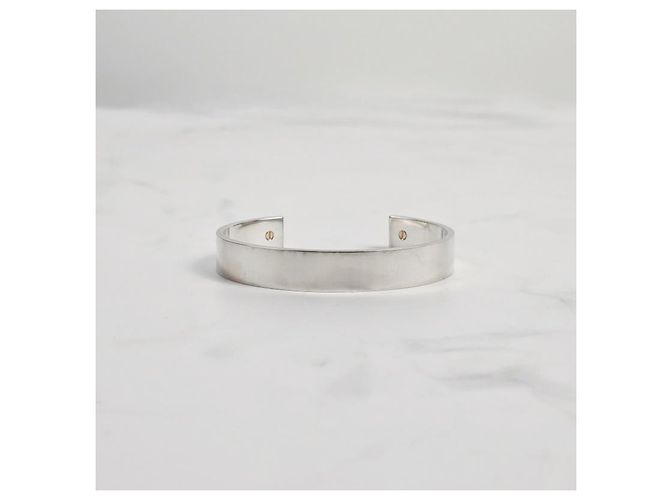 Hermès Bracciale Clou Argento Oro Rosa Bracciale da Donna - vista 7