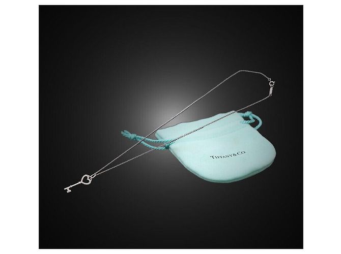 Tiffany & Co Collana Pendente Cuore in Oro Bianco con Diamanti - vista 6