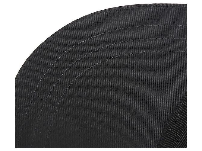 Prada Gorra de béisbol de nylon con logo de triángulo lateral Negro - vista 8