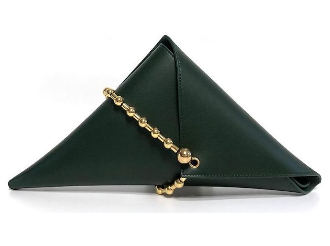 Clutch Triangular de Piel Ligera Bottega Veneta Roja - vista 11