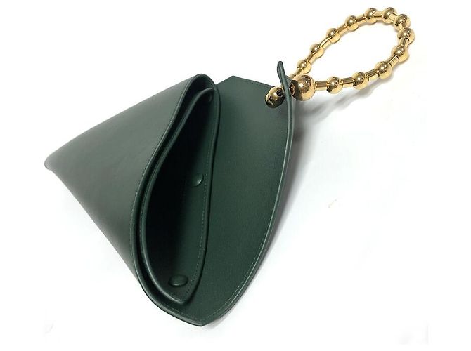Clutch Triangular de Piel Ligera Bottega Veneta Roja - vista 15