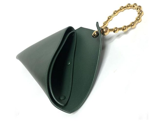 Clutch Triangular de Piel Ligera Bottega Veneta Roja - vista 4
