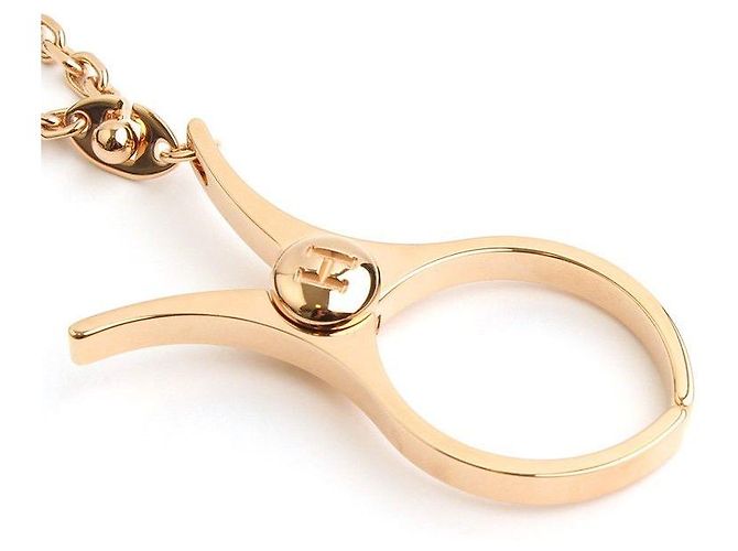 Hermès Chaveiro de ouro rosa e suporte para luvas - vista 3