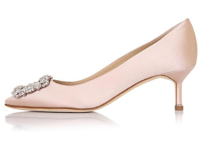 Manolo Blahnik Pompa DNUD CLC Marrone - vista 3