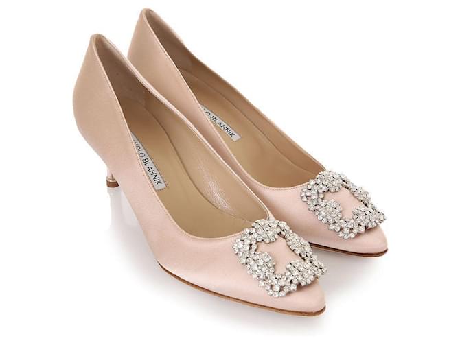 Manolo Blahnik Pompa DNUD CLC Marrone - vista 4