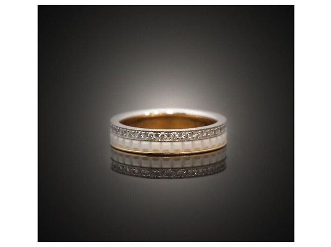 Boucheron Quattro Weiß Edition Roségold Diamantring Pink - Ansicht 4