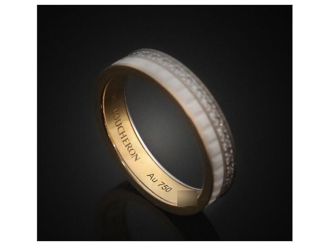 Boucheron Quattro Weiß Edition Roségold Diamantring Pink - Ansicht 5