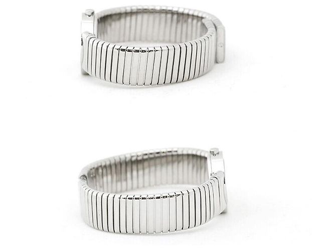Bulgari Tubogas Stahl schwarzes Zifferblatt - Ansicht 3