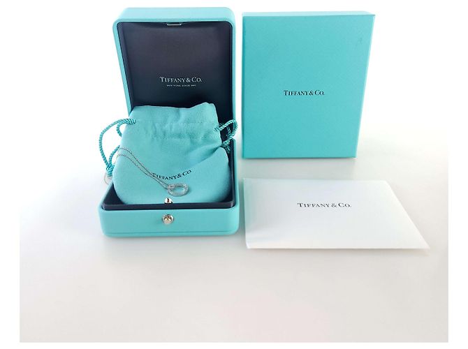 Tiffany & Co Collana con pendente circolare in diamante Baget Co. in oro bianco - vista 6