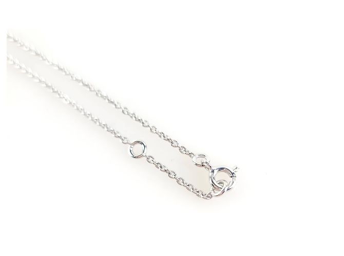 Hermès Collana con Pendente in Oro Bianco e Diamante Amuleto Constance - vista 5