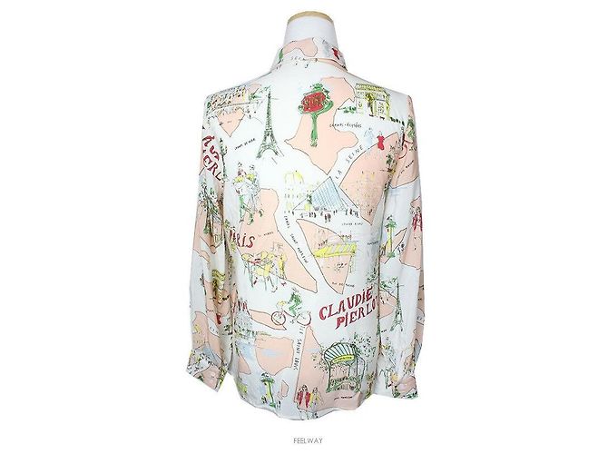 Claudie Pierlot Blusa de Seda L'Avie em Paris - vista 2