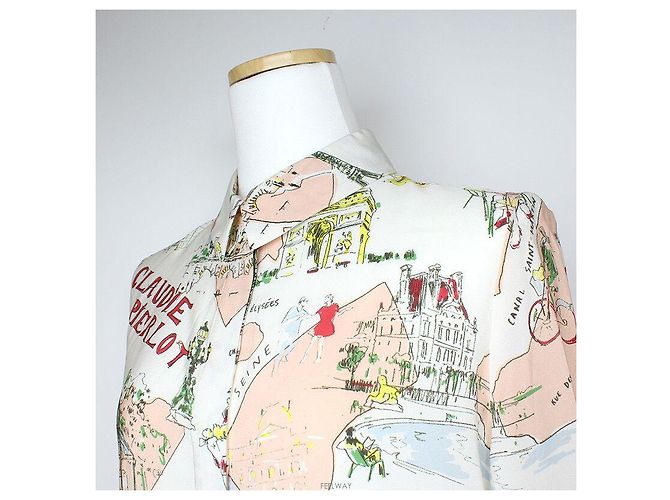 Claudie Pierlot Blusa de Seda L'Avie em Paris - vista 4