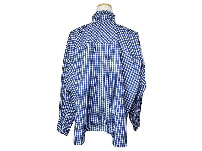 Camicia a quadri blu royal Isabel Marant - vista 2