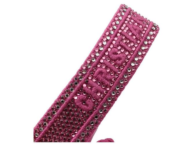 Dior Bracciale con frange di perline rosa magenta - vista 4