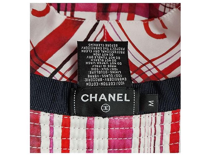 Chanel Cappello Bucket con Logo Rosa - vista 4