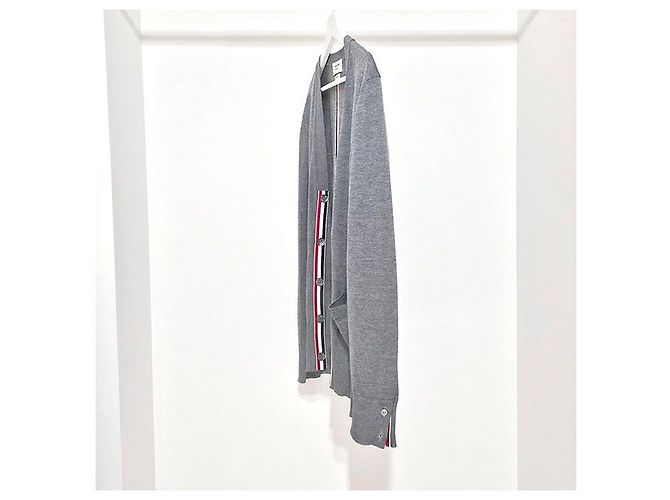Thom Browne Entspanntes V-Ausschnitt-Cardigan aus Merinowolle Braun - Ansicht 2