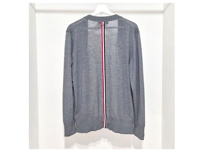 Thom Browne Entspanntes V-Ausschnitt-Cardigan aus Merinowolle Braun - Ansicht 3
