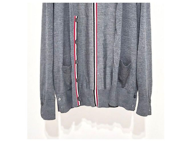 Thom Browne Entspanntes V-Ausschnitt-Cardigan aus Merinowolle Braun - Ansicht 5