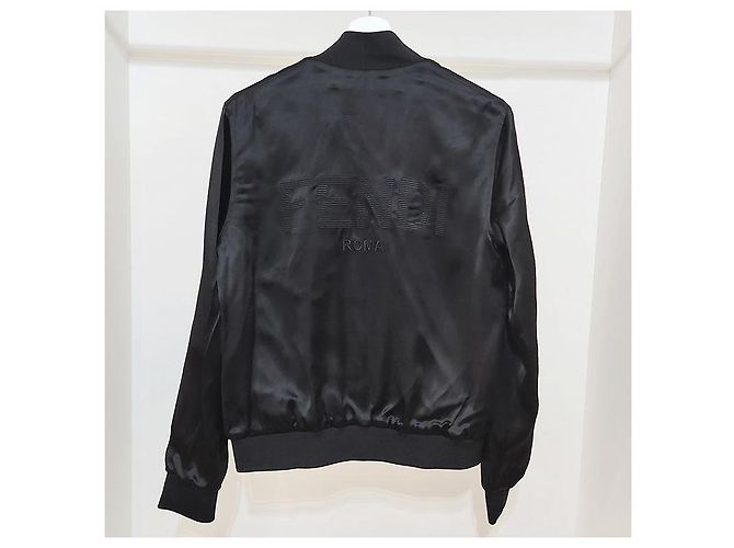 Fendi Rome Bomberjacke Schwarz - Ansicht 3
