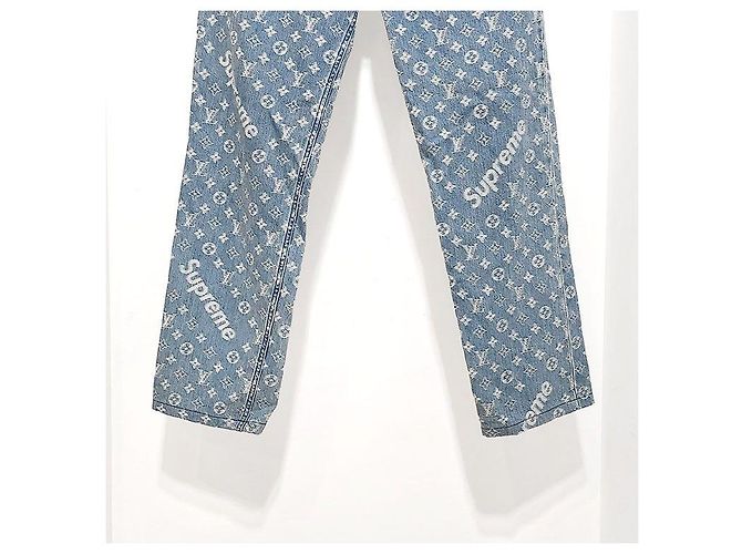 Louis Vuitton Supreme Jeans Blau - Ansicht 5