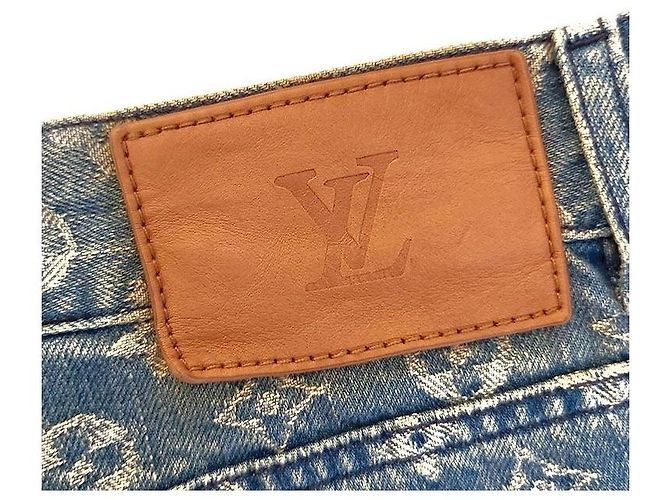Louis Vuitton Supreme Jeans Blau - Ansicht 6