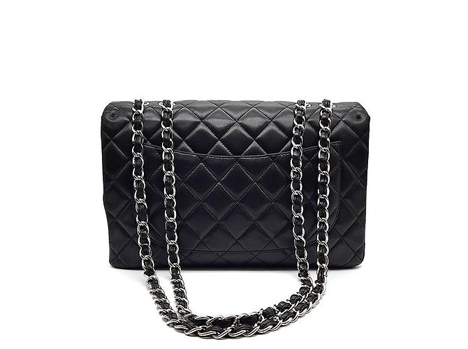 Chanel Jumbo Classico in pelle di agnello Nero - vista 3