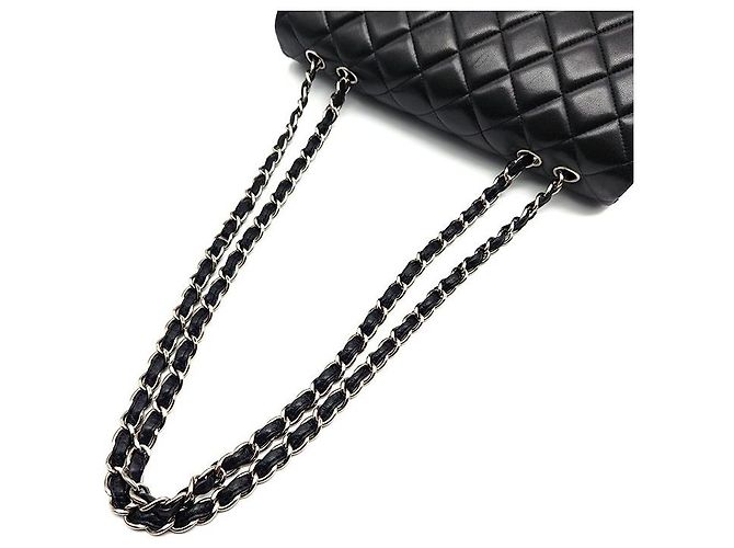 Chanel Jumbo Classico in pelle di agnello Nero - vista 5