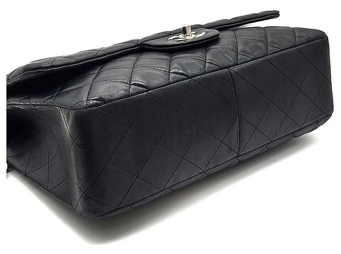 Chanel Jumbo Classico in pelle di agnello Nero - vista 7