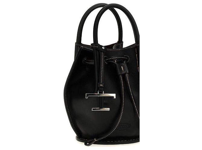 Tod's Buzz Mini Bucket Bag Nero - vista 5