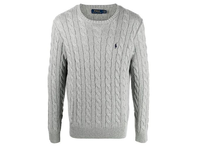 Ralph Lauren Kabelstrick mit Pony-Logo-Stickerei Braun - Ansicht 4