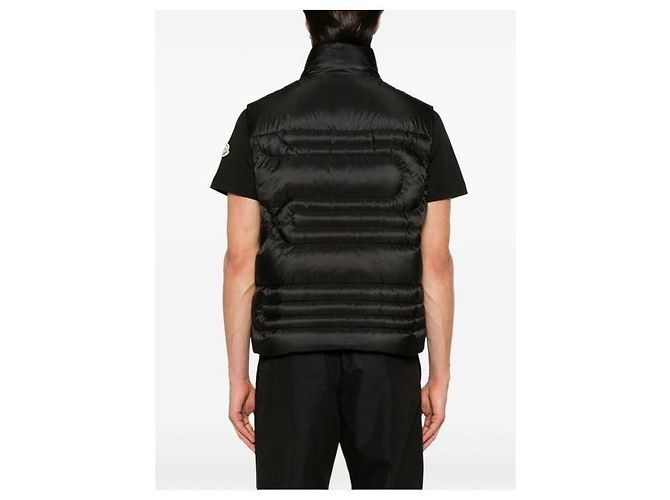 Moncler Emeishan Snake gesteppte Daunenweste Schwarz - Ansicht 5