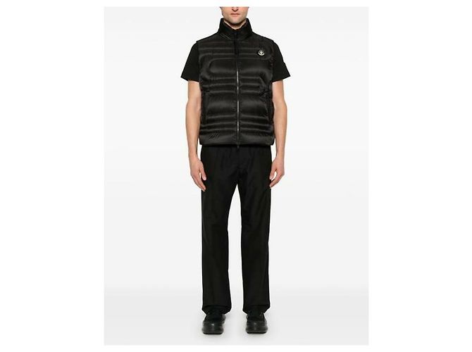 Moncler Emeishan Snake gesteppte Daunenweste Schwarz - Ansicht 7